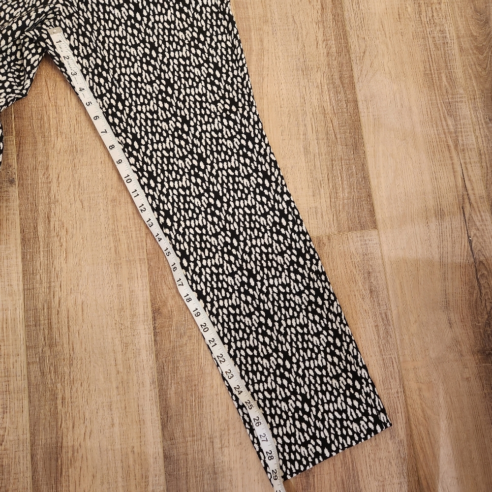 NWT Banana Republic Women's 10 Black & White Slim Dot Print Dress Pants Classic - Picture 11 of 11